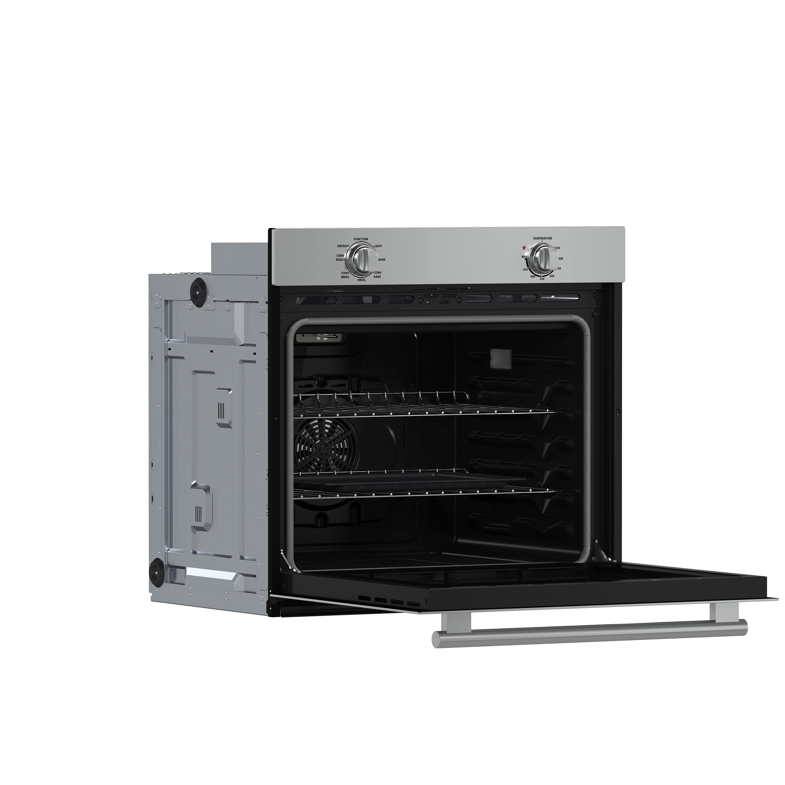 Vomero 30-Inch Wall Oven, Stainless Steel, 5 cu.ft Capacity, 3550 Watts Convection, Mechanical Controls, Self-Cleaning Function FBOEL137030