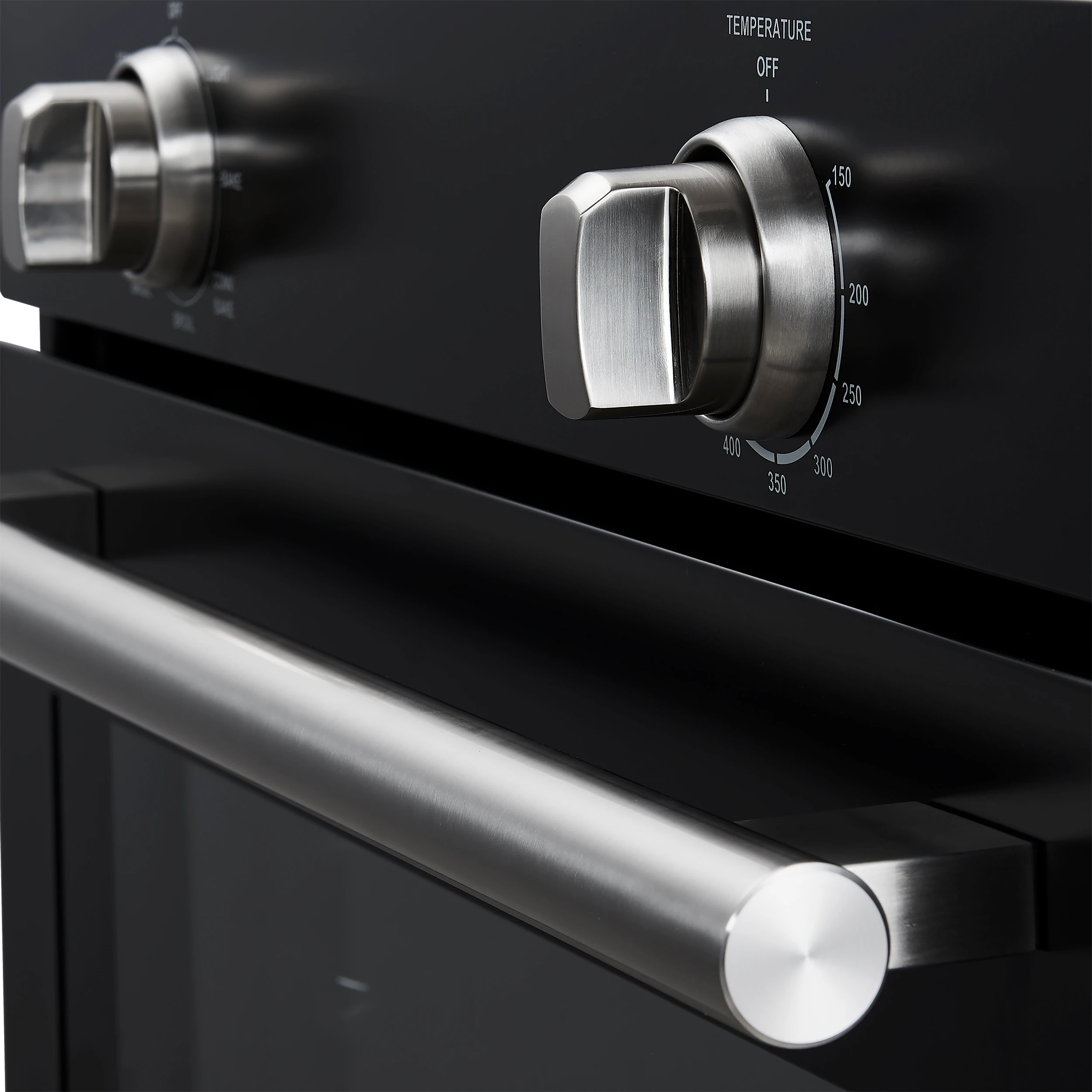 Vomero 30-Inch Wall Oven, Black, 5 cu.ft Capacity, 3550 Watts Convection, Mechanical Controls, Manuel Steam Clean FBOEL137030BLK