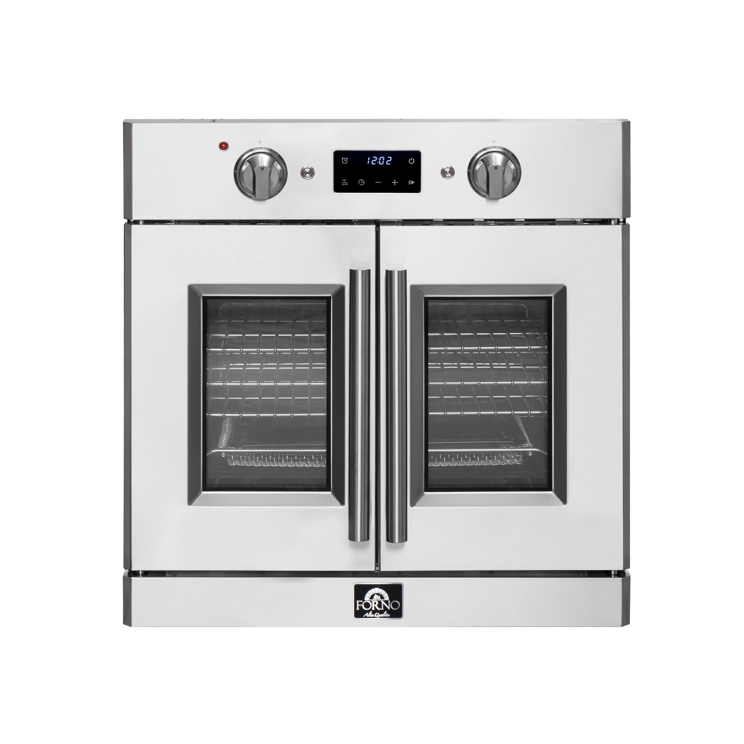 Gallico 30-Inch Electric French Door Wall Oven, Stainless Steel, True Convection, Air Fry, Self-Cleaning FBOEL137130