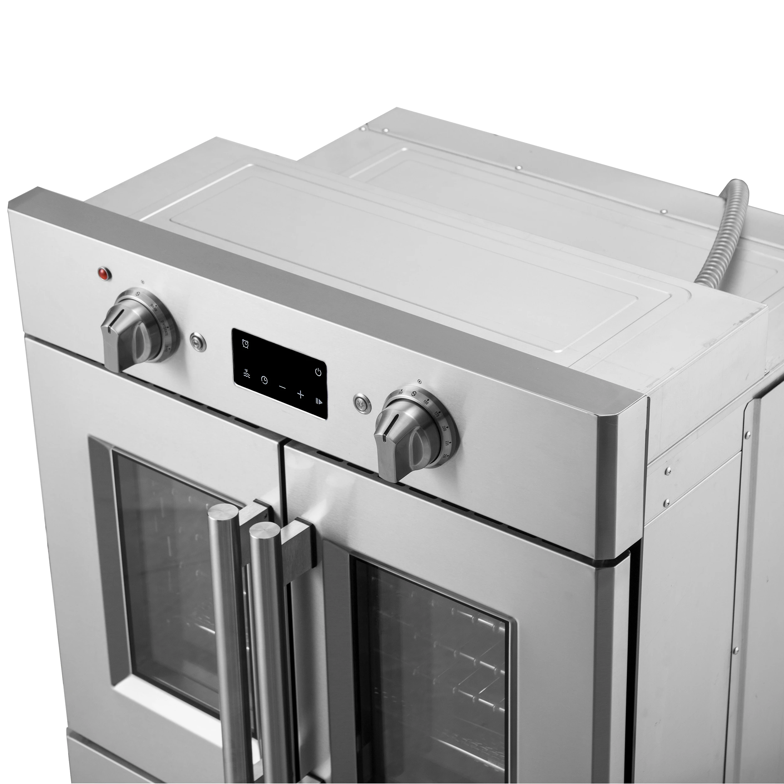 Gallico 30-Inch Electric French Door Wall Oven, Stainless Steel, True Convection, Air Fry, Self-Cleaning FBOEL137130