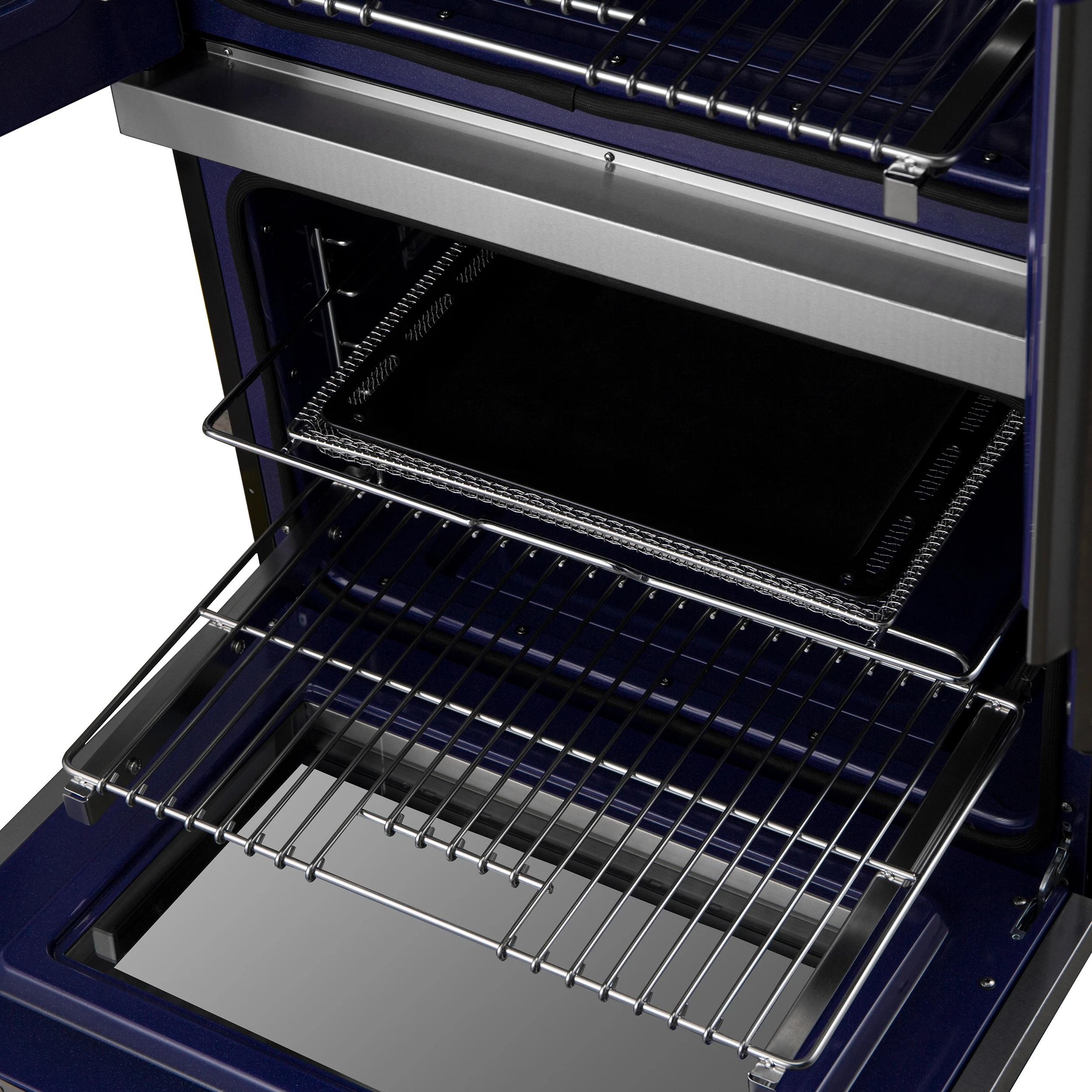 Gallico 30-Inch Electric French Door Double Oven, Stainless Steel, Convection Cooking, Touch Control Panel, Self-Cleaning Function FBOEL138830