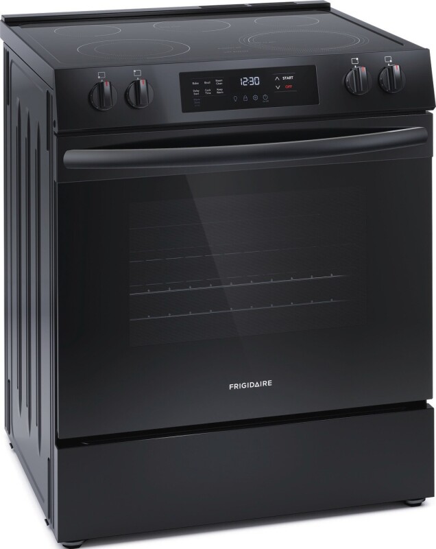 Frigidaire 30" Electric Range with Steam Clean Black FCFE3062AB Picture 1
