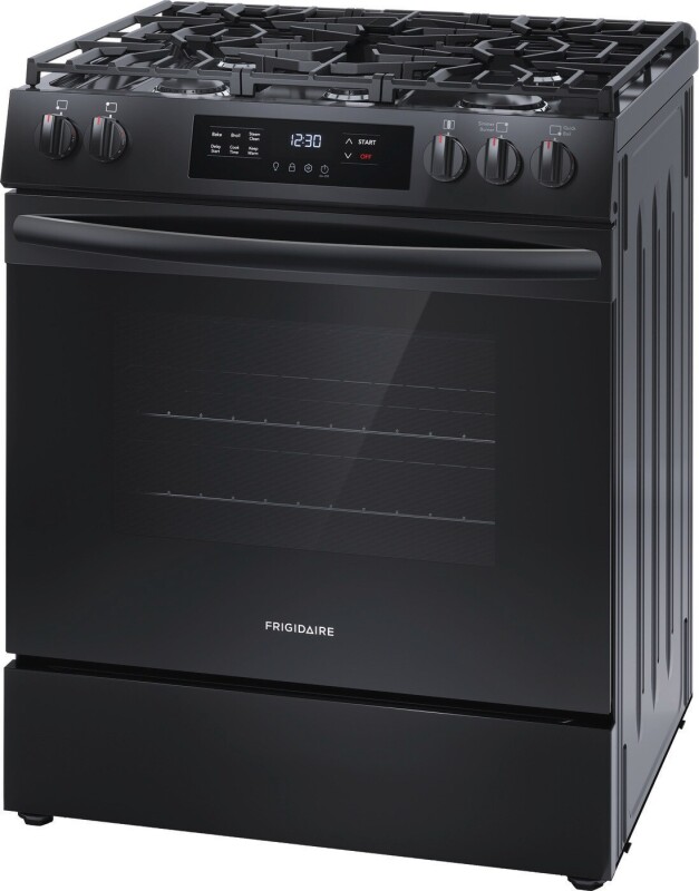 Frigidaire 30" Gas Range with Steam Clean Black FCFG3062AB Picture 1