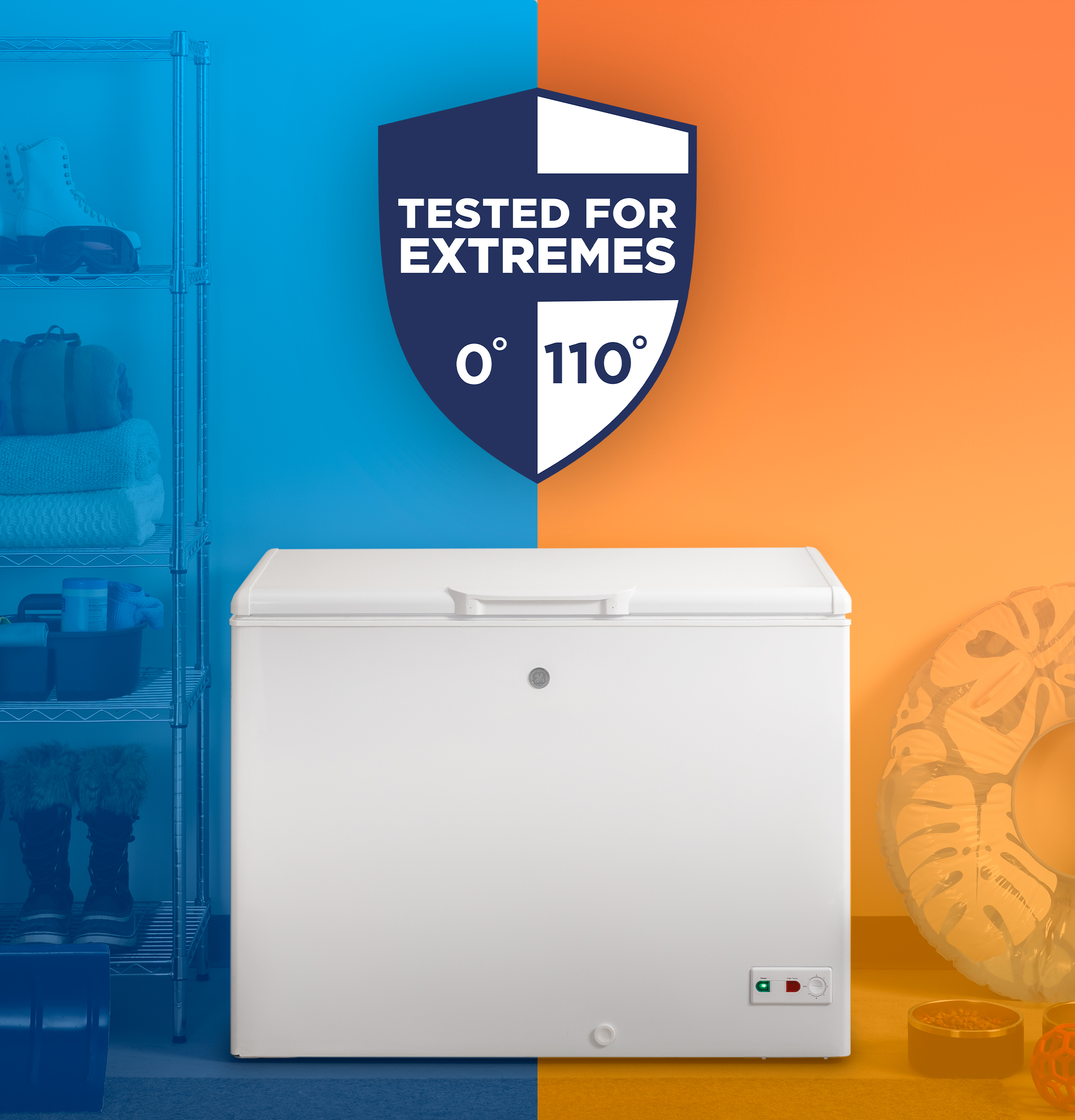 10.7 Cu. Ft. Manual Defrost Chest Freezer FCM11SRWW