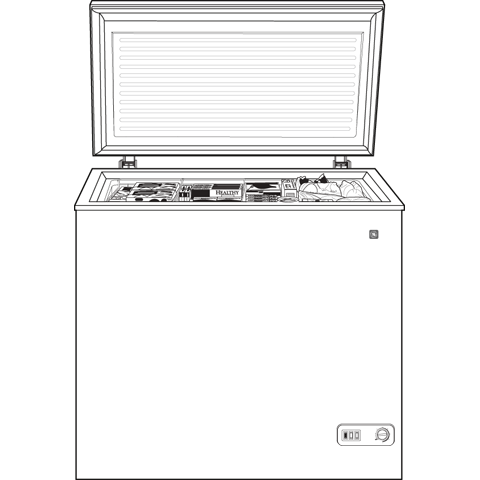 7.0 Cu. Ft. Manual Defrost Chest Freezer FCM7SUWW