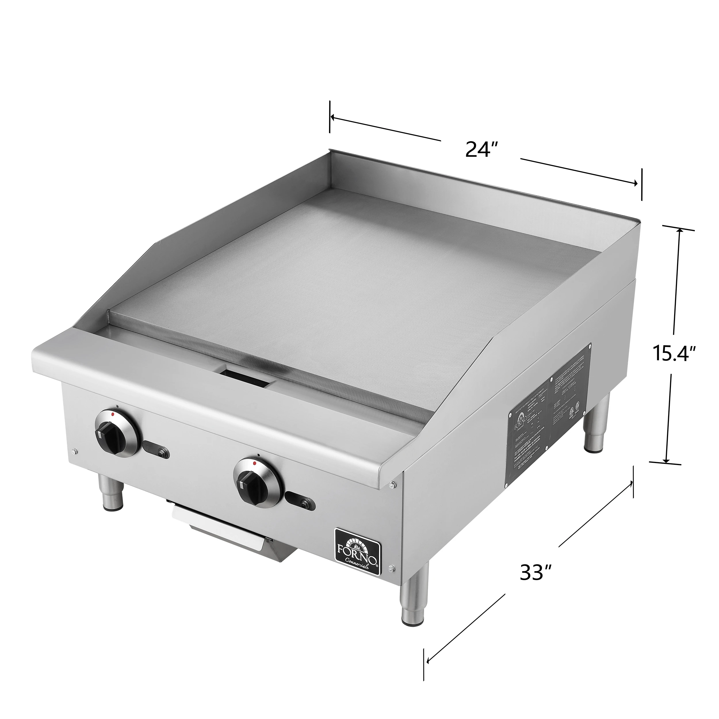 Commerciale 24 Inch Gas Griddle FCMGG005524