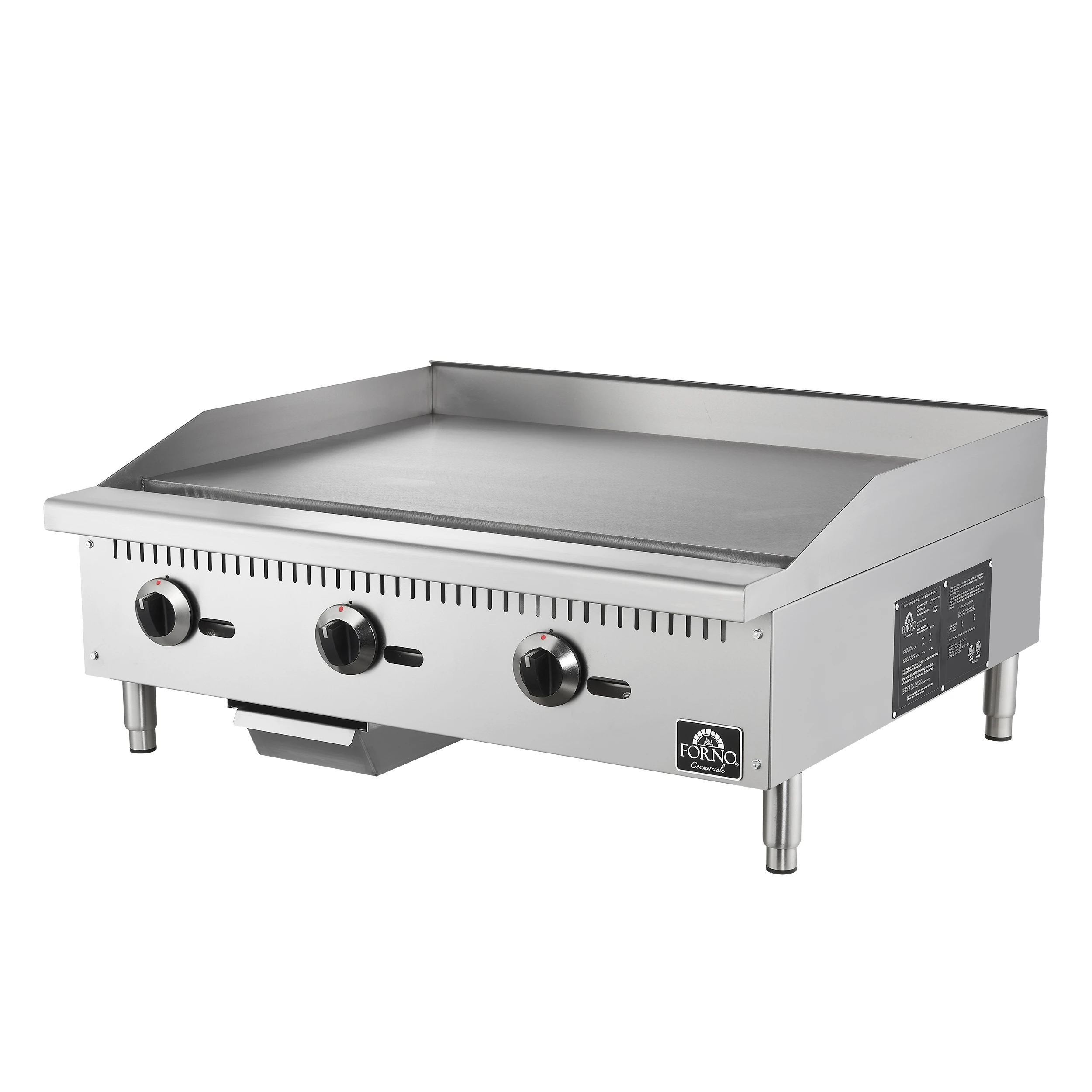 Commerciale 36 Inch Gas Griddle, 3 Burners FCMGG005536