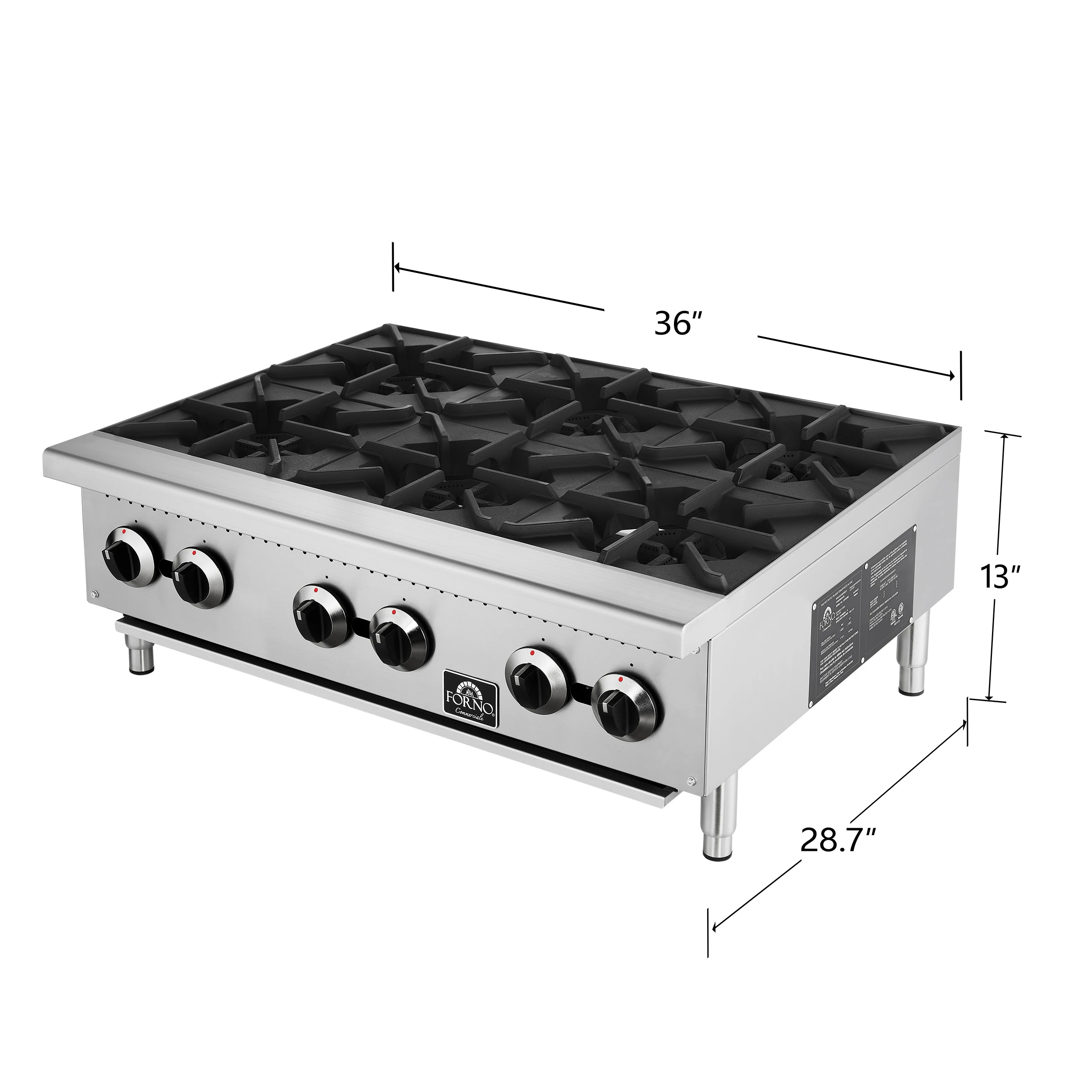 Commerciale 36 Inch Gas Hotplate FCMHP007936