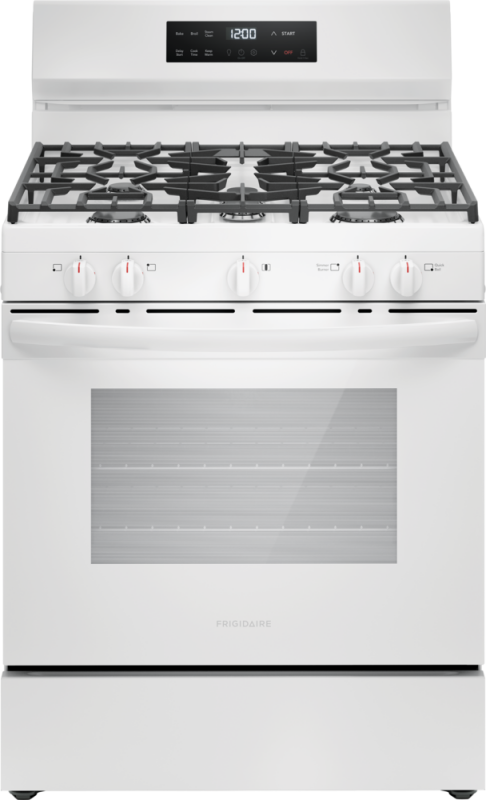 Frigidaire 30" Gas Range with Steam Clean White FCRG3062AW Picture 1