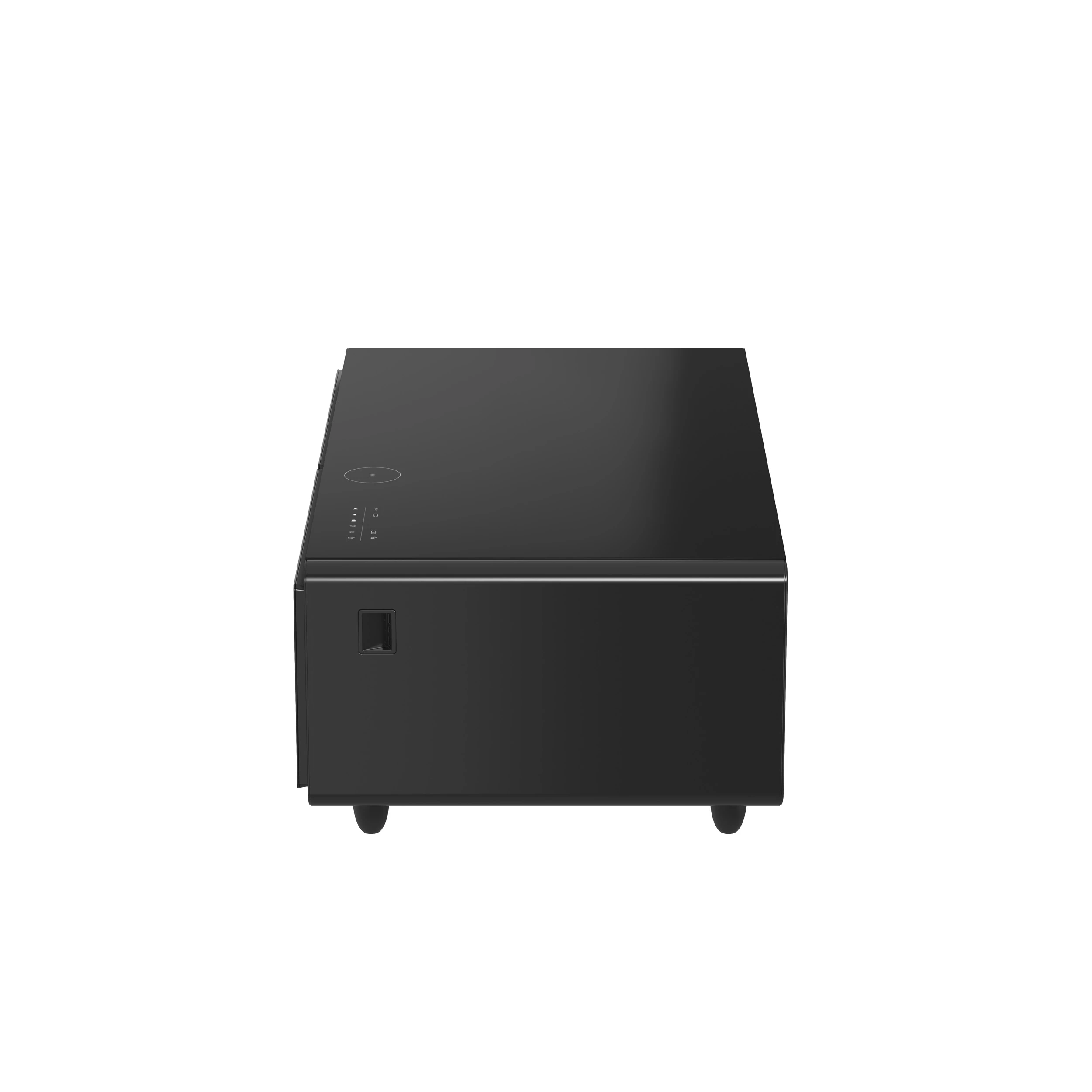Evoluto Tavolo 51-Inch Black Smart Coffee Table – Dual Refrigerator Drawers, Bluetooth 5.0 Audio, Wireless Charging & RGB Ambient Light FCTFR700651BLK