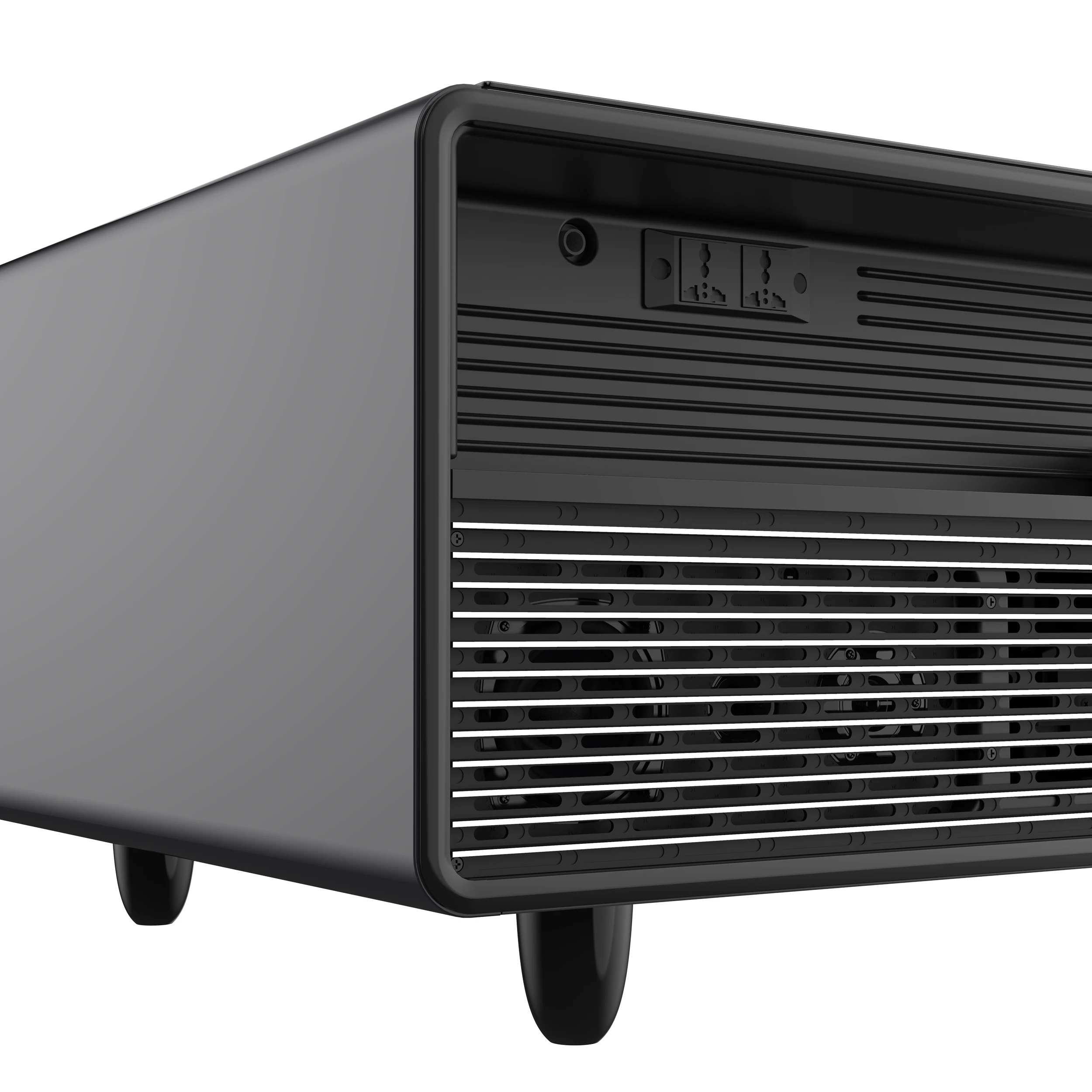 Evoluto Tavolo 51-Inch Black Smart Coffee Table – Dual Refrigerator Drawers, Bluetooth 5.0 Audio, Wireless Charging & RGB Ambient Light FCTFR700651BLK