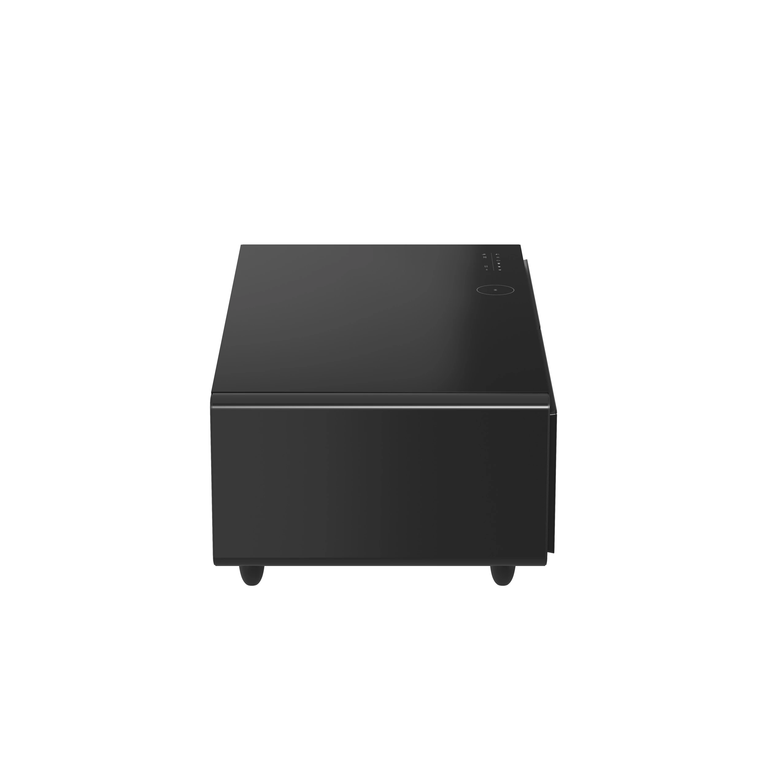 Evoluto Tavolo 51-Inch Black Smart Coffee Table – Dual Refrigerator Drawers, Bluetooth 5.0 Audio, Wireless Charging & RGB Ambient Light FCTFR700651BLK