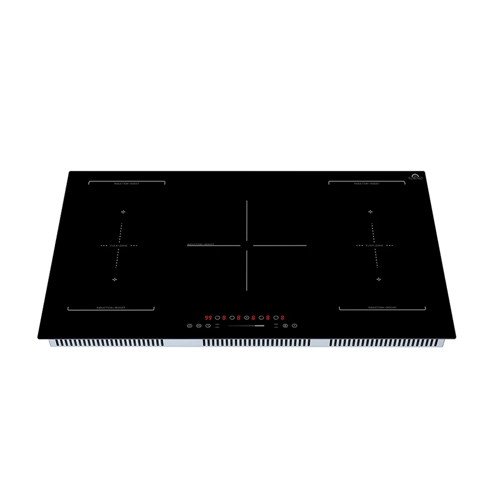 Ornonzo 36-Inch Induction Cooktop, 5 Zones, 2 Flex-Zones, 10,200W Total Power, Touch Control, 9 Power Levels FCTIN056936