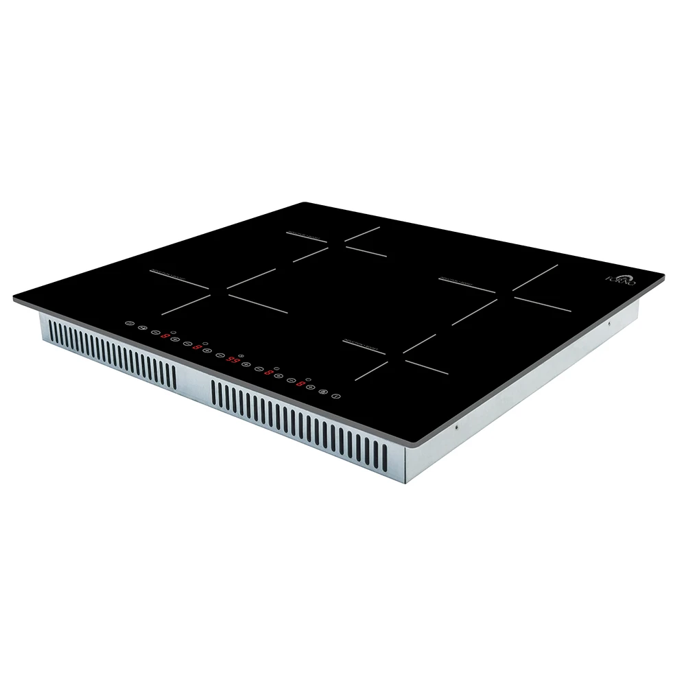 Parco 24-Inch Induction Cooktop, 4 Zones, 7,200W Total Power, Touch Control, 9 Power Levels, Booster Function FCTIN058324