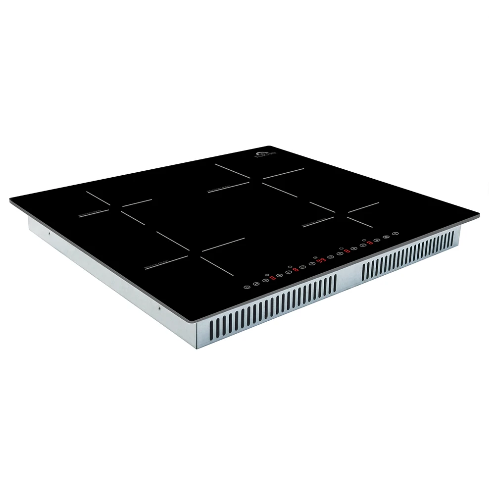 Parco 24-Inch Induction Cooktop, 4 Zones, 7,200W Total Power, Touch Control, 9 Power Levels, Booster Function FCTIN058324