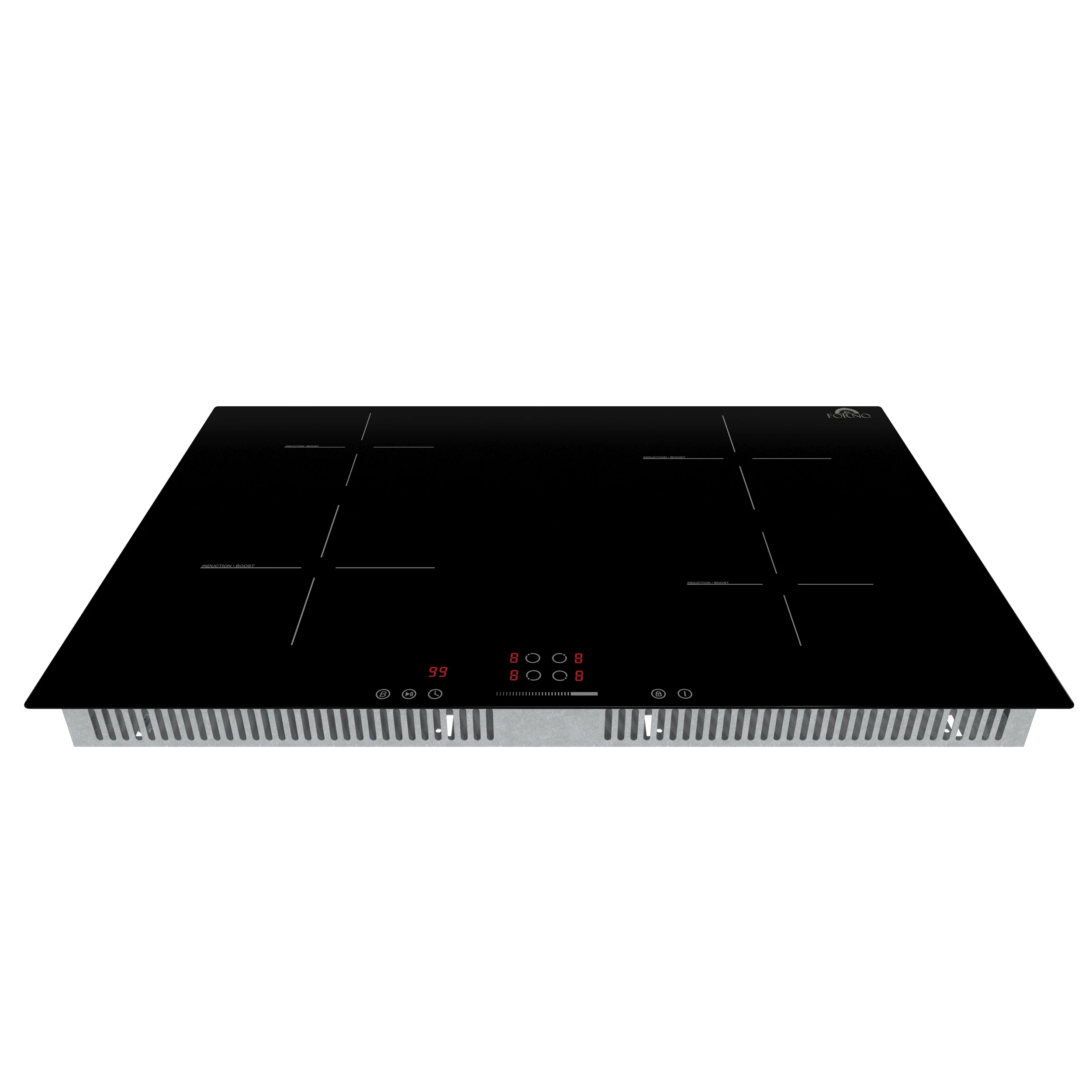 Parco 30-Inch Induction Cooktop, 4 Zones, 7,200W Total Power, Touch Control, 9 Power Levels, Booster Function FCTIN058330