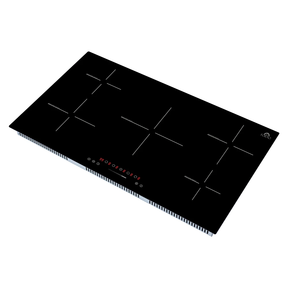 Parco 36-Inch Induction Cooktop, 5 Zones, 10,200W Total Power, Touch Control, 9 Power Levels, Booster Function FCTIN058336