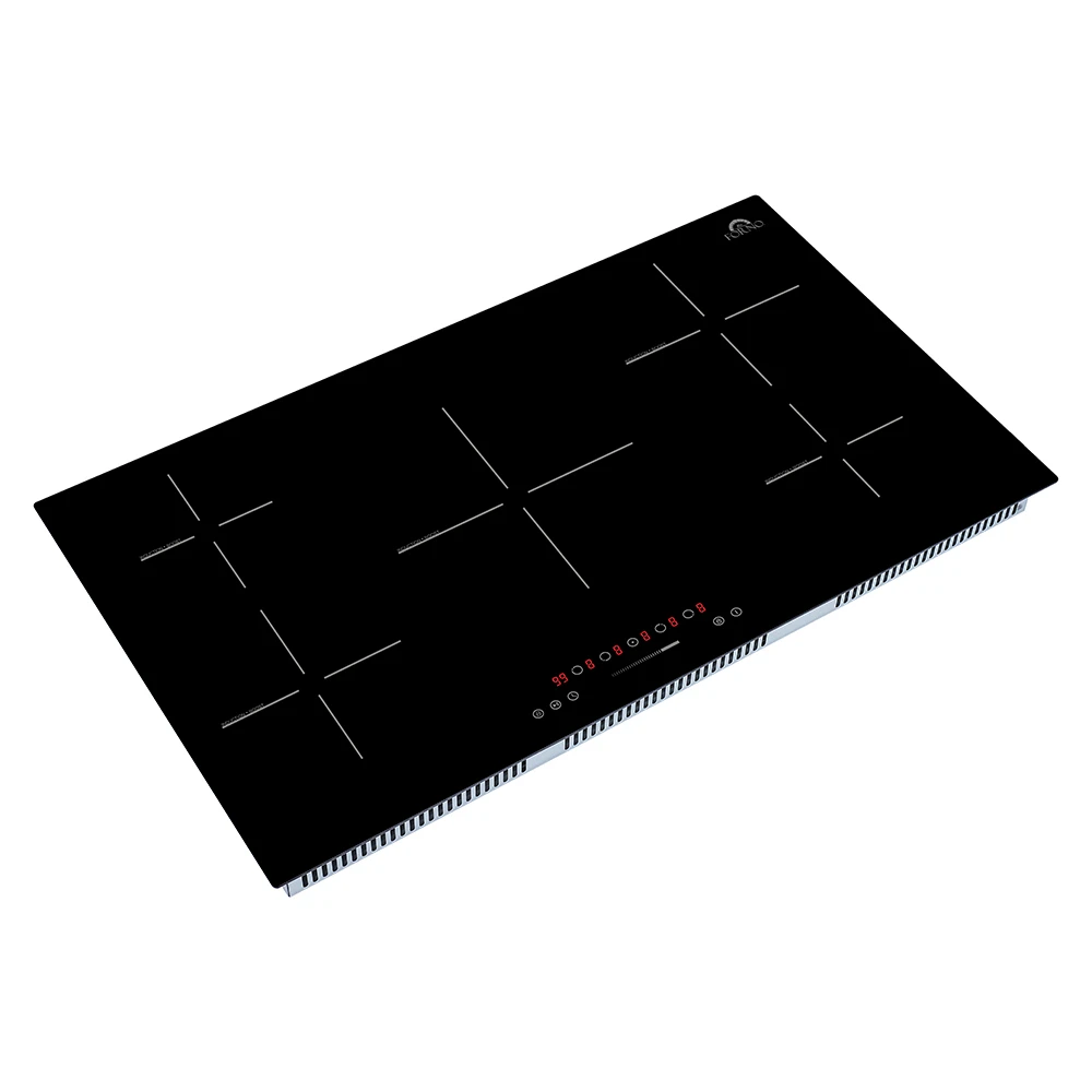 Parco 36-Inch Induction Cooktop, 5 Zones, 10,200W Total Power, Touch Control, 9 Power Levels, Booster Function FCTIN058336