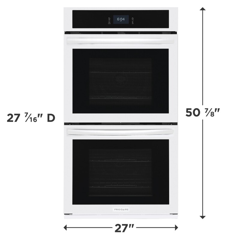 27" Double Electric Wall Oven with Fan Convection FCWD2727AB