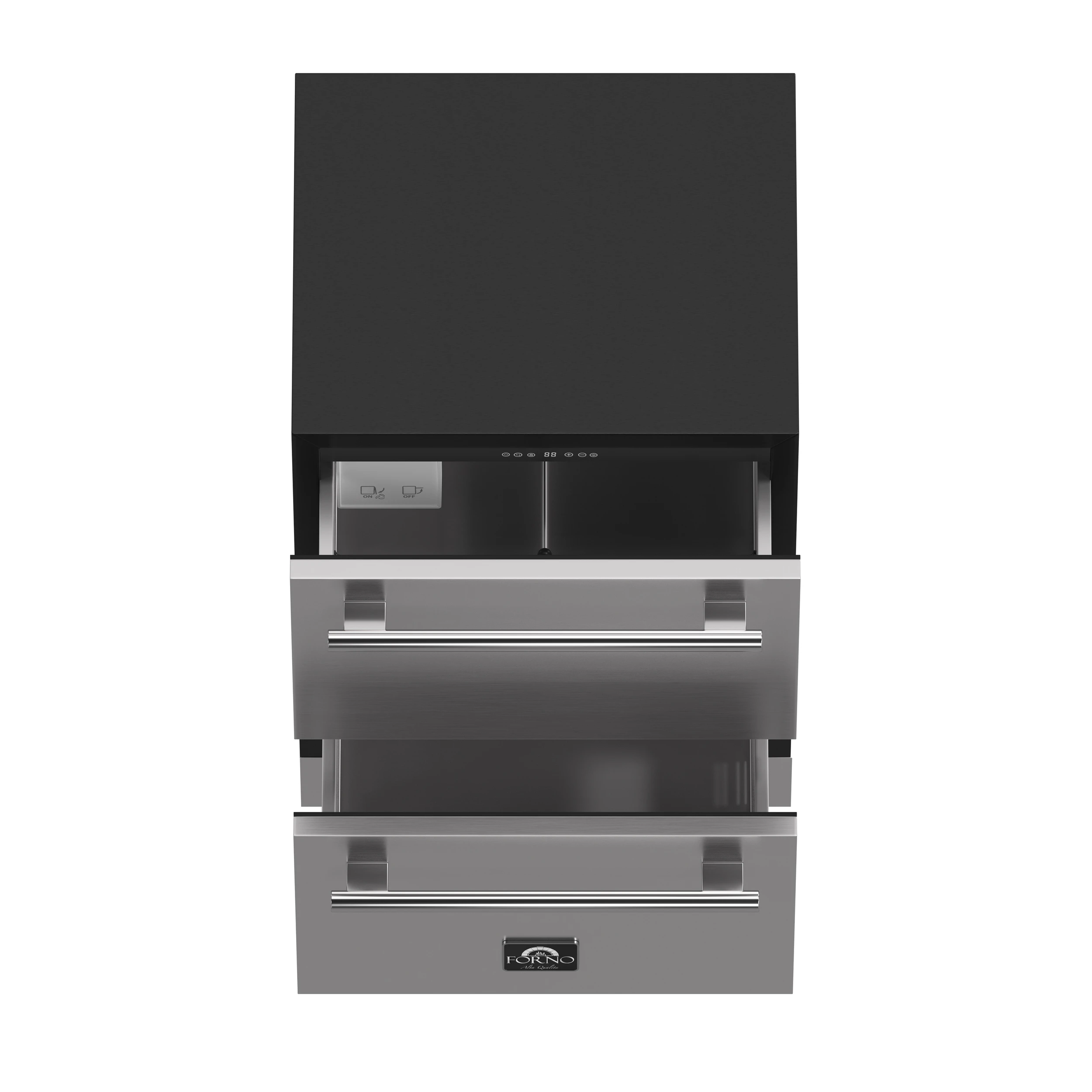 Cosenza 24" Built-In Indoor/Outdoor Drawer Freezer with Ice Maker, 4.69 cu.ft. FDRBI183824S