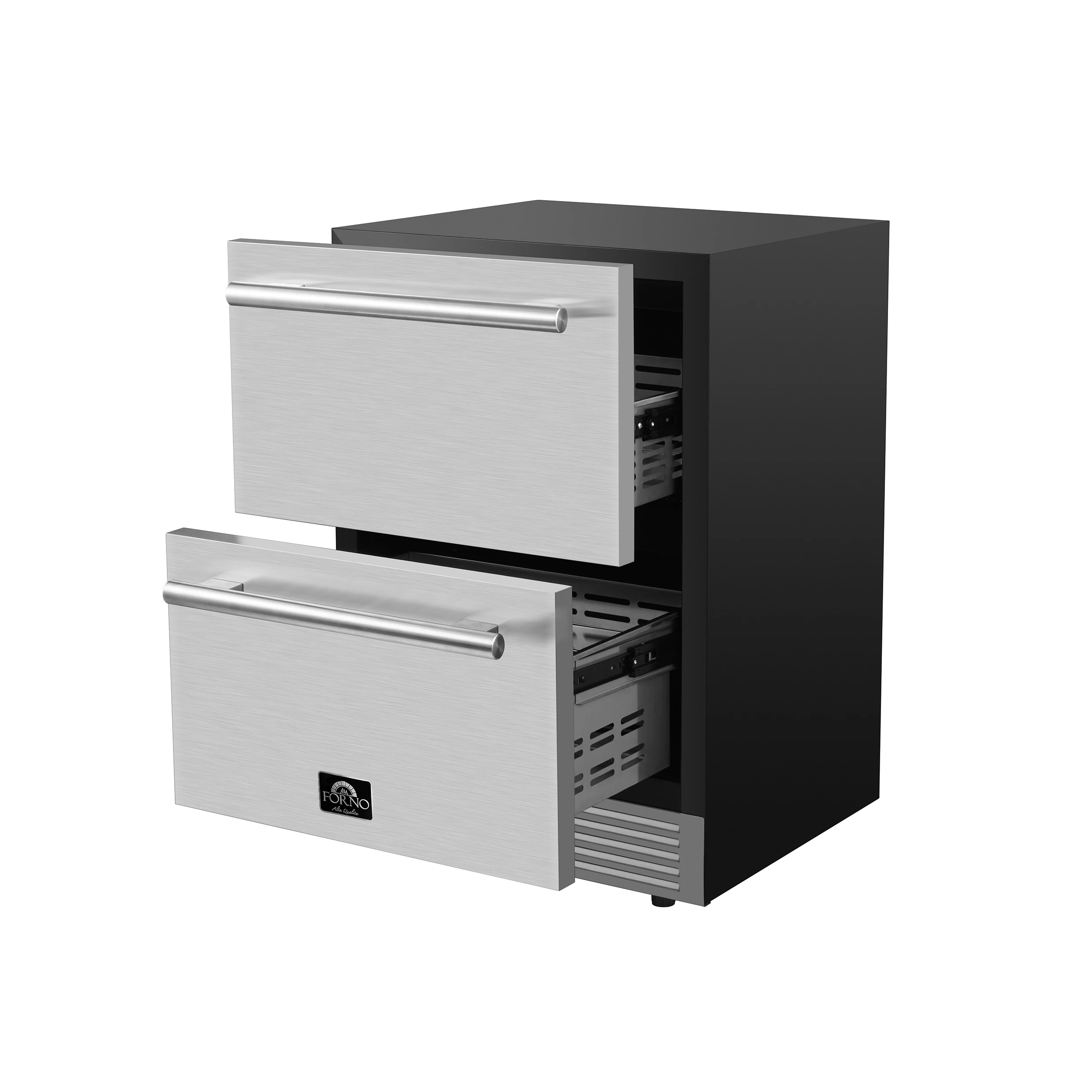 Cosenza 24" Built-In Indoor/Outdoor Drawer Freezer with Ice Maker, 4.69 cu.ft. FDRBI183824S