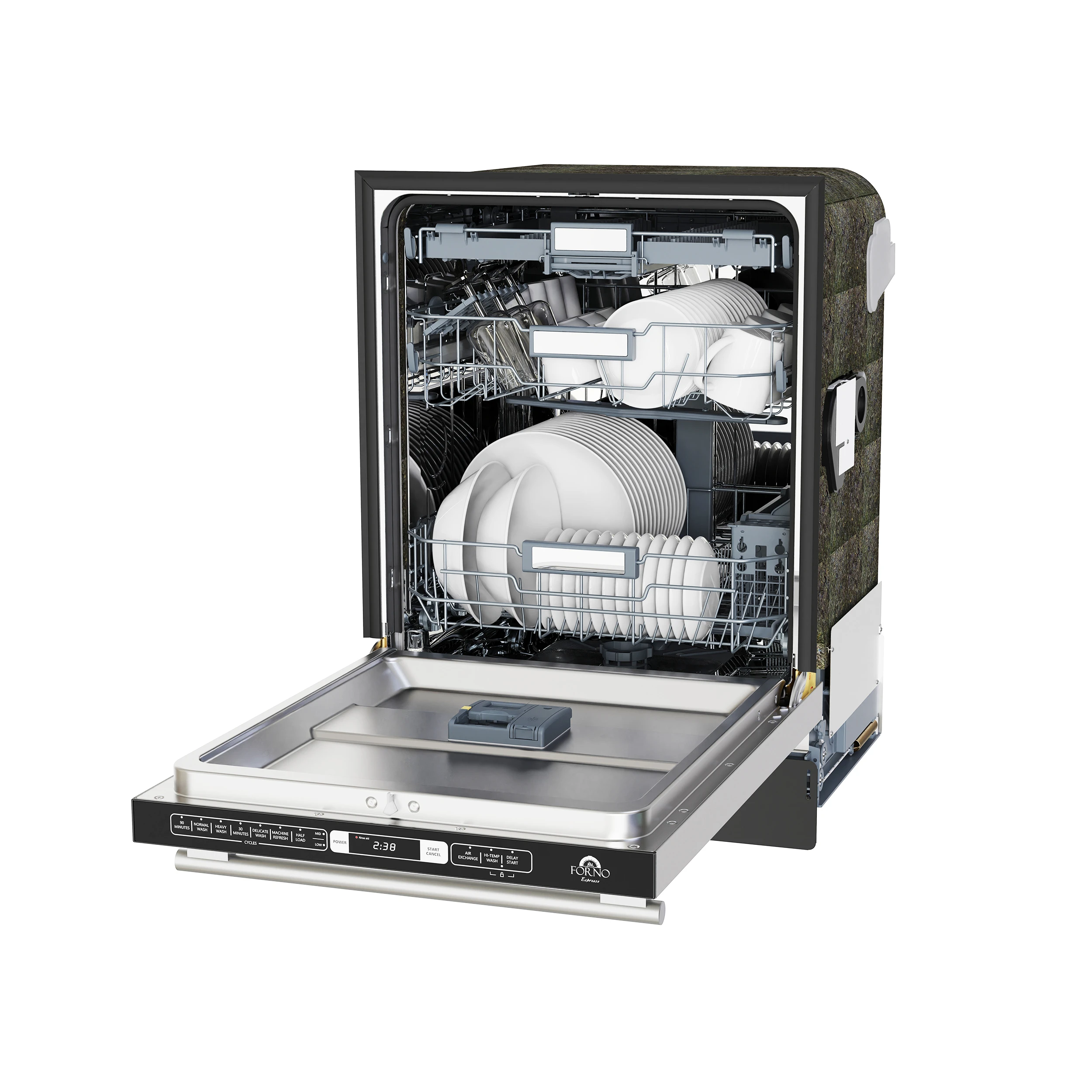 Romano 24-Inch Built-In Dishwasher, Stainless Steel Finish, Stainless Steel Tub, 49 dBA, Energy Star Certified FDWBI803524S