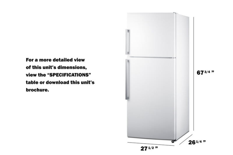 28" Wide Top Mount Refrigerator-Freezer FF1515W
