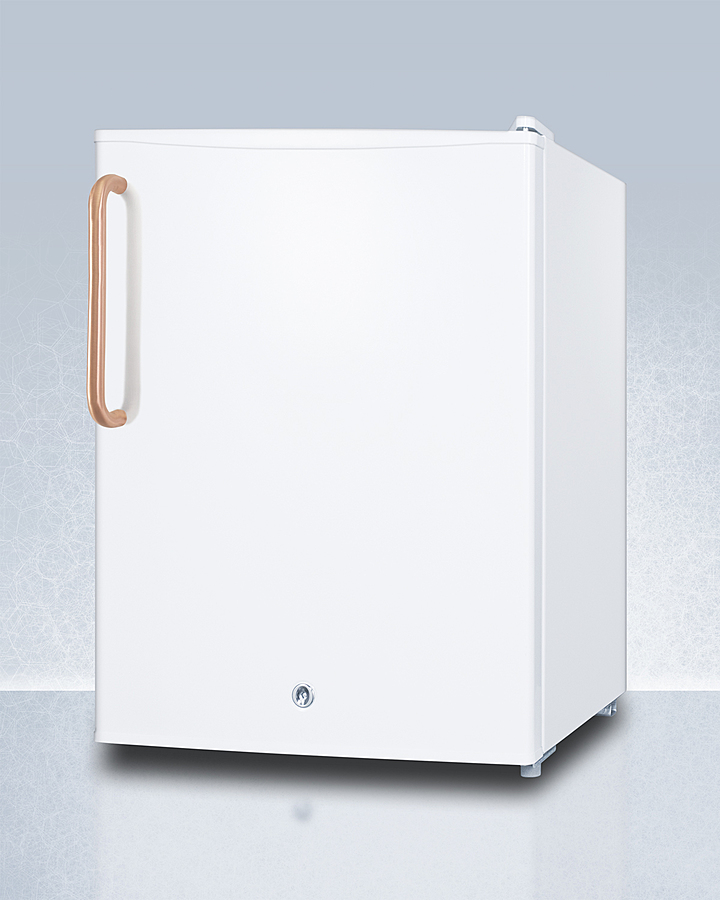 Compact All-Refrigerator with Antimicrobial Pure Copper Handle FF28LWHTBC