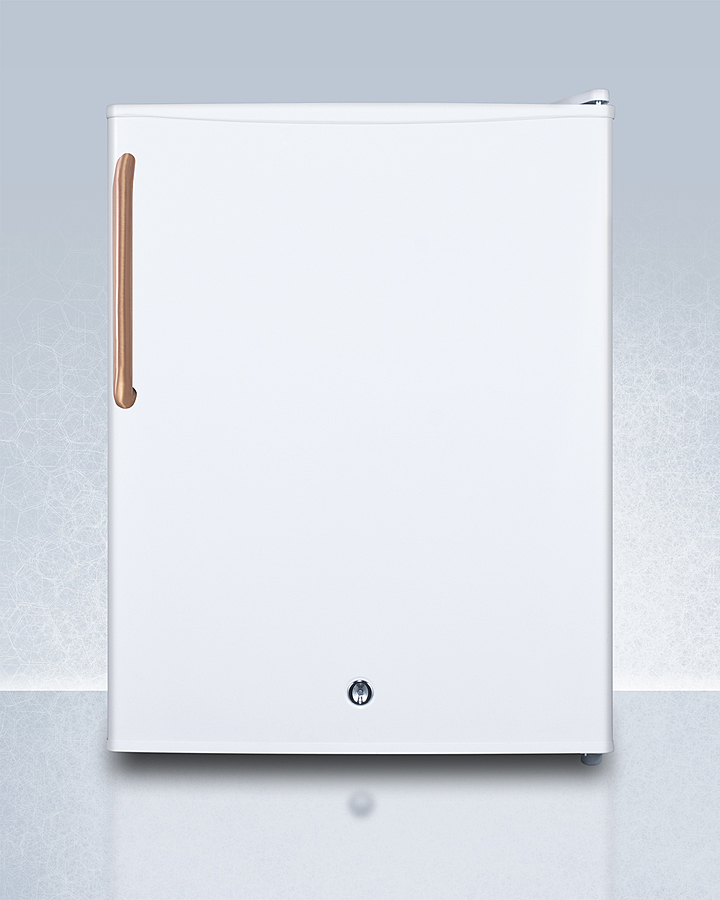 Compact All-Refrigerator with Antimicrobial Pure Copper Handle FF28LWHTBC