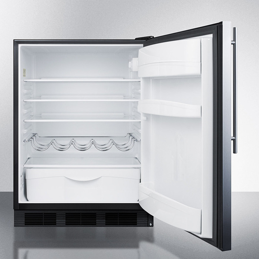 24" Wide Built-In All-Refrigerator, ADA Compliant FF63BKBISSHVADA
