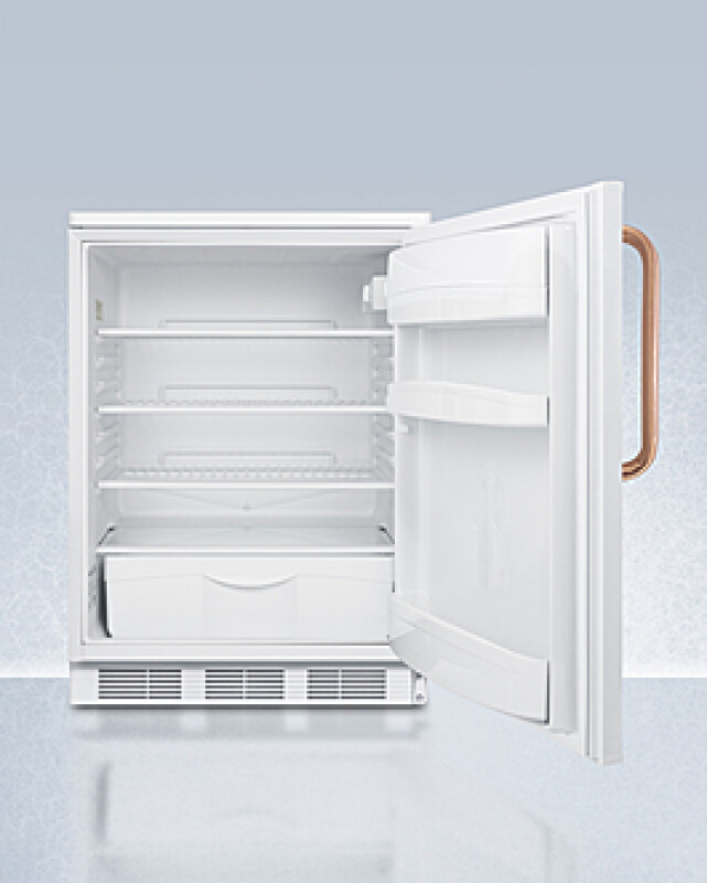 24" Wide All-Refrigerator with Antimicrobial Pure Copper Handle FF6LWTBC