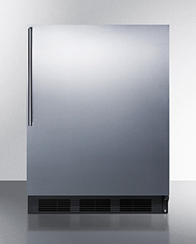 24" Wide All-Refrigerator, ADA Compliant FF7BKSSHVADA