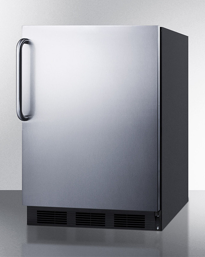 24" Wide All-Refrigerator, ADA Compliant FF7BKSSTBADA