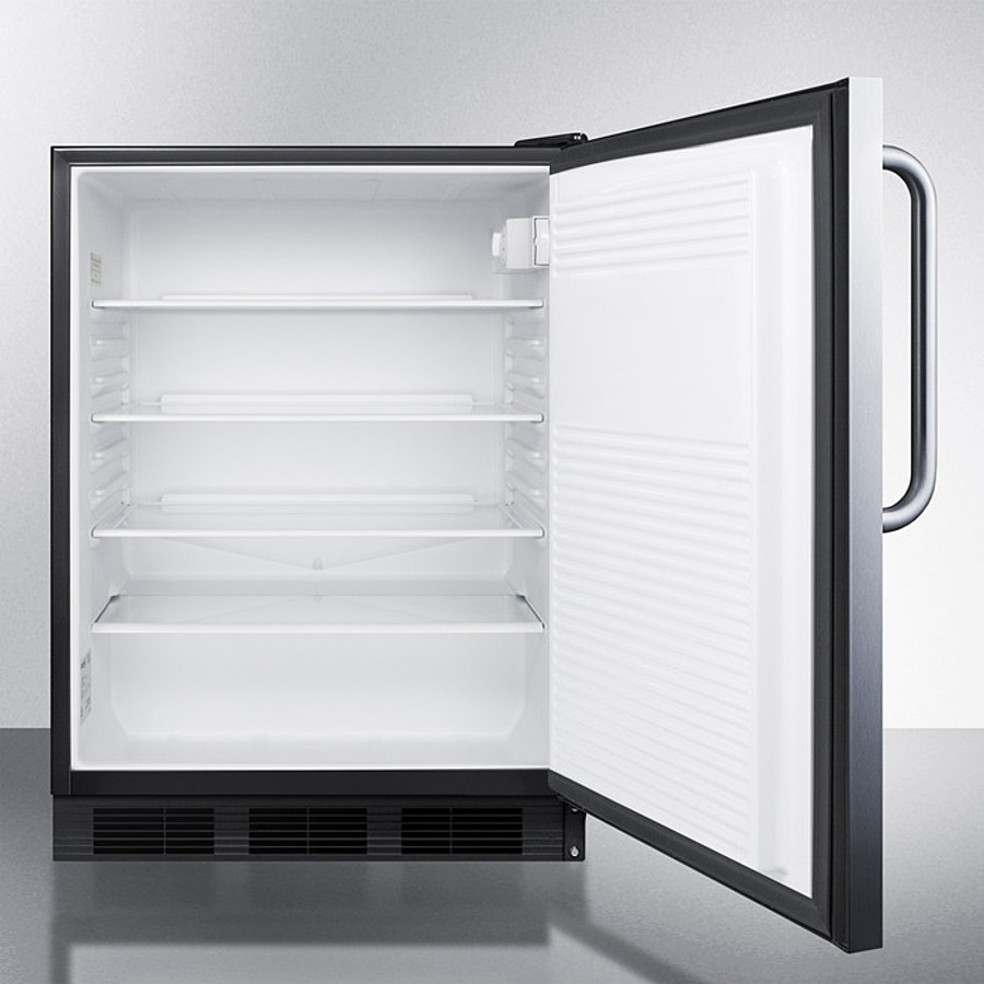 24" Wide All-Refrigerator, ADA Compliant FF7BKSSTBADA