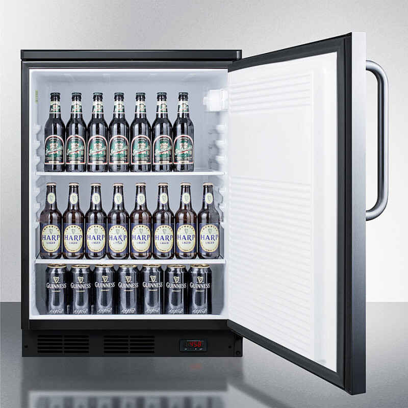 24" Wide Built-In Pub Cellar FF7LBLKBIPUBSSTB