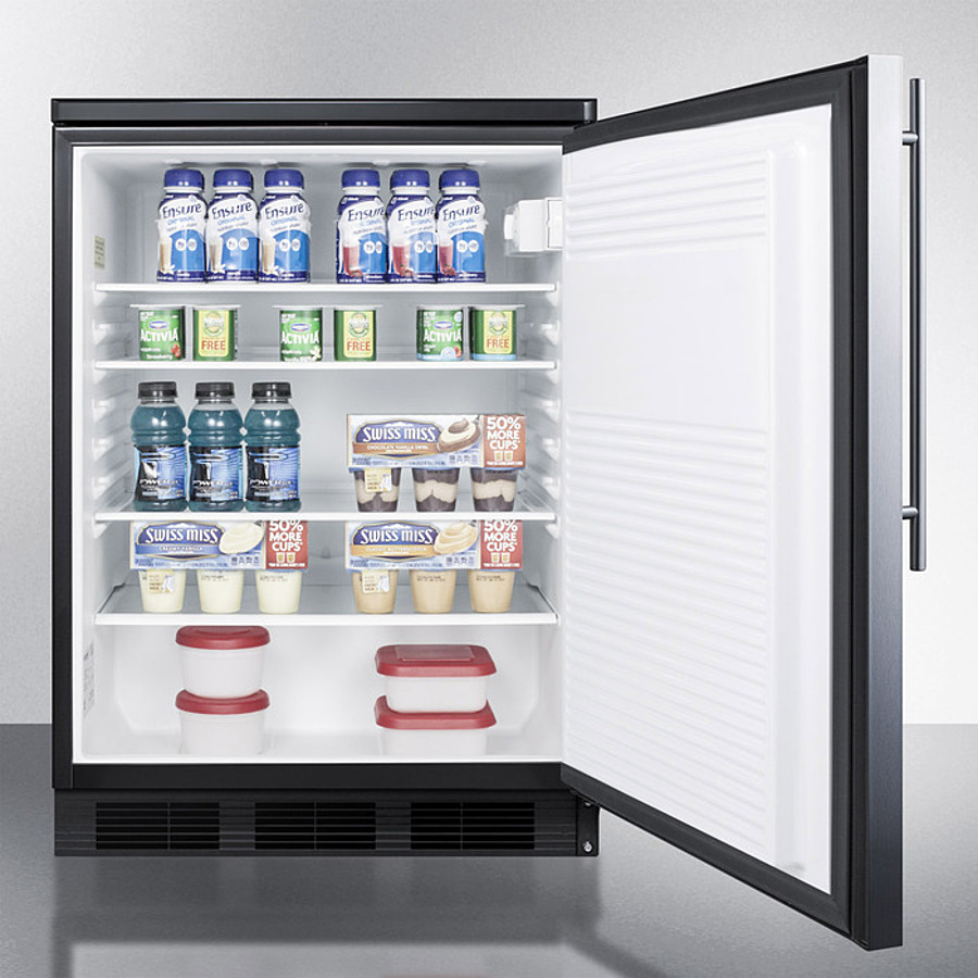 24" Wide Built-In All-Refrigerator FF7LBLKBISSHV