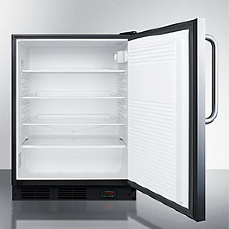 24" Wide Built-In Craft Beer Pub Cellar FF7LBLKPUBCSS