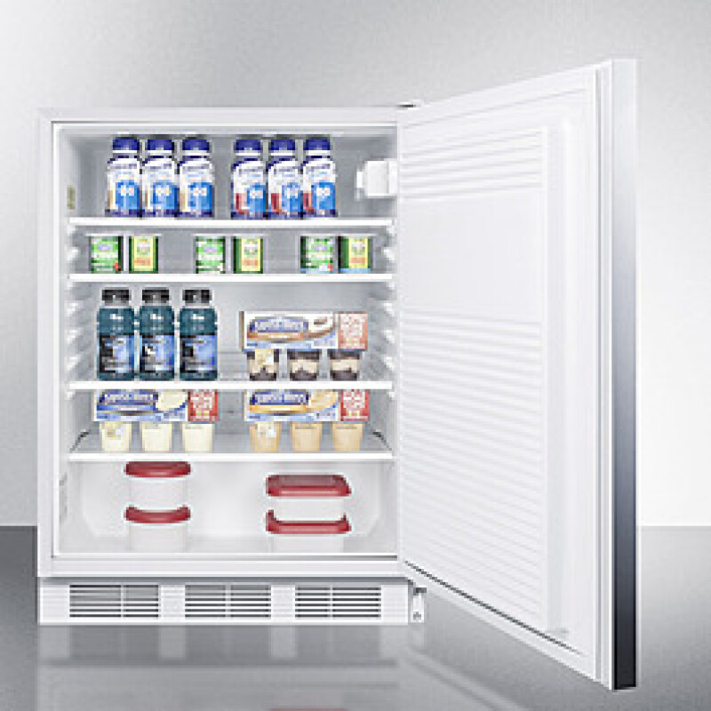 24" Wide Built-In All-Refrigerator, ADA Compliant FF7LWBISSHHADA