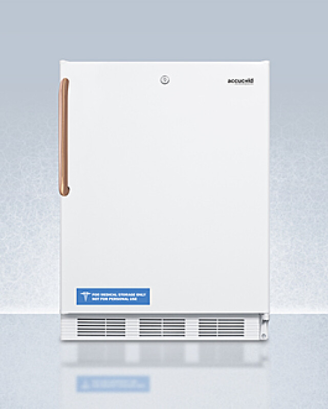 24" Wide Built-In All-Refrigerator with Antimicrobial Pure Copper Handle, ADA Compliant FF7LWBITBCADA