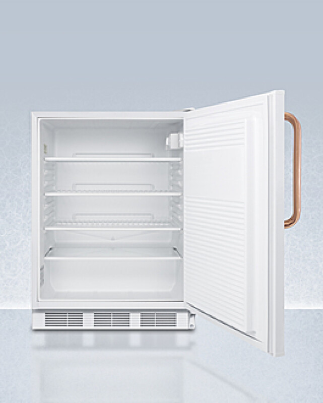24" Wide Built-In All-Refrigerator with Antimicrobial Pure Copper Handle, ADA Compliant FF7LWBITBCADA