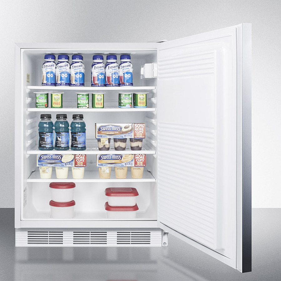 24" Wide Built-In All-Refrigerator, ADA Compliant FF7WBISSHHADA