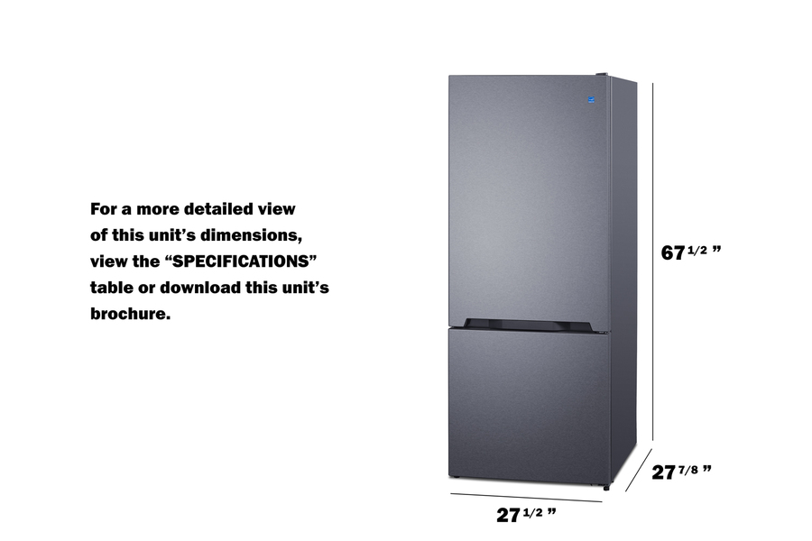 28" Wide Bottom Mount Refrigerator-Freezer FFBF154SS
