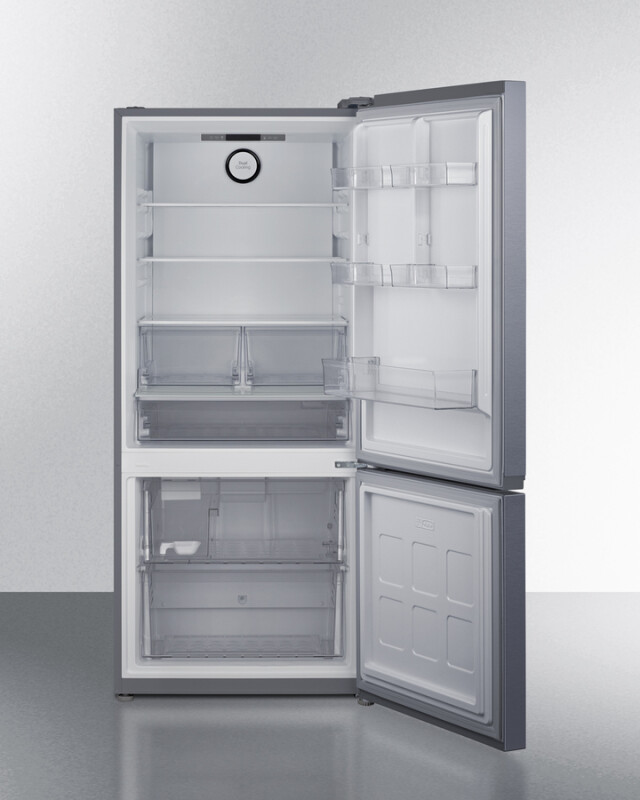 30" Wide Bottom Freezer Refrigerator with Icemaker, Counter Depth FFBF174SSIM