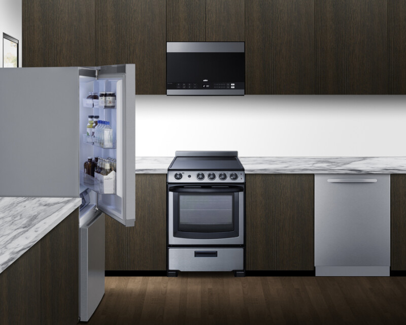 30" Wide Bottom Freezer Refrigerator with Icemaker, Counter Depth FFBF174SSIM