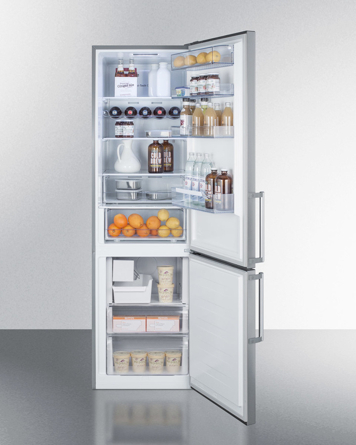 24" Wide Bottom Freezer Refrigerator With Icemaker FFBF192SSIM