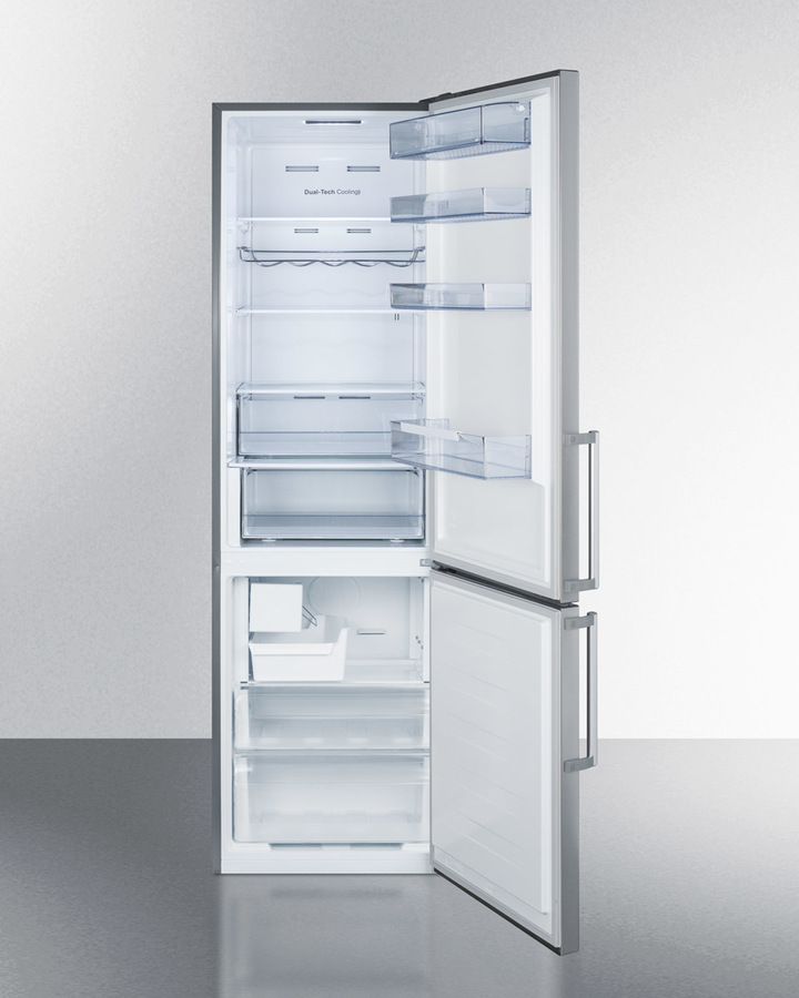 24" Wide Bottom Freezer Refrigerator With Icemaker FFBF192SSIM