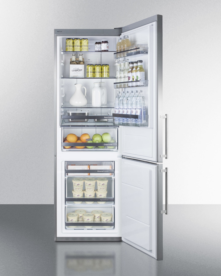 24" Wide Bottom Freezer Refrigerator FFBF249SS