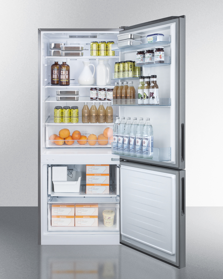 28" Wide Built-In Bottom Freezer Refrigerator With Icemaker FFBF279SSIM