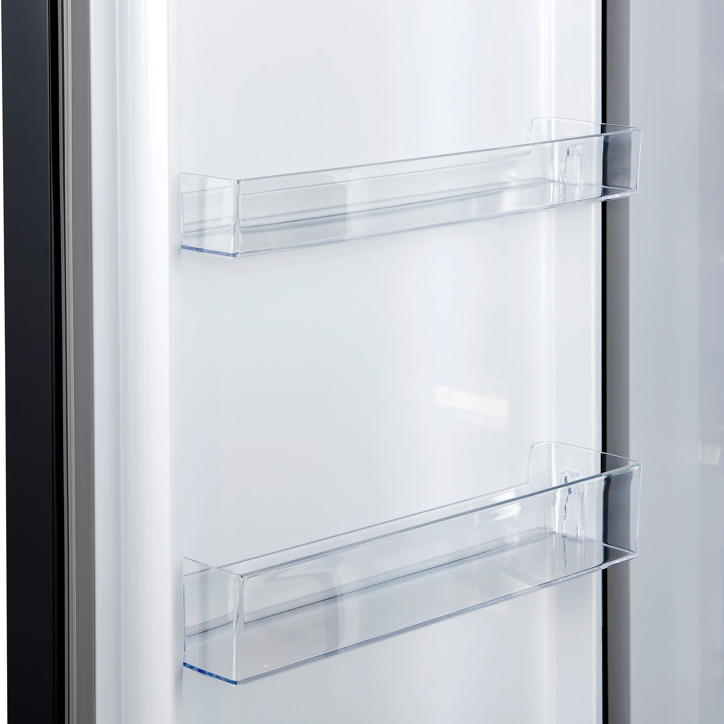 Maderno 28-Inch Convertible Upright Freezer/Refrigerator in Black with Antique Brass Handle, 13.6 cu.ft., Left Swing FFFFD172228BLKLS