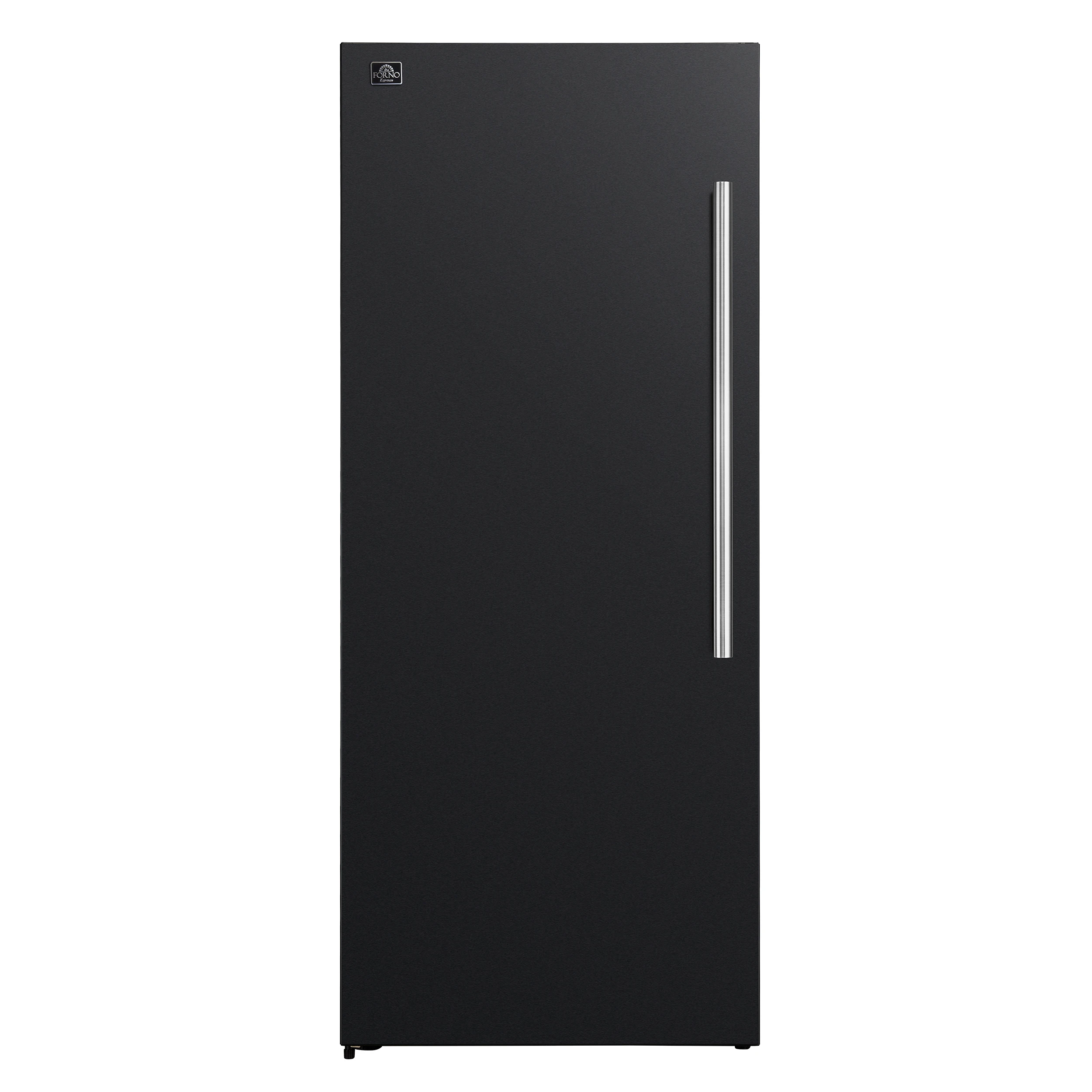 Maderno 28-Inch Convertible Upright Freezer/Refrigerator in Black with Antique Brass Handle, 13.6 cu.ft., Left Swing FFFFD172228BLKLS